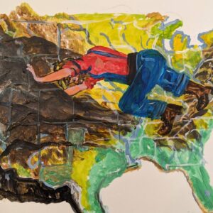 paul bunyan-pushing the mountains to the west